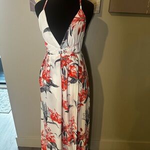 NWOT Floral Halter Maxi Dress